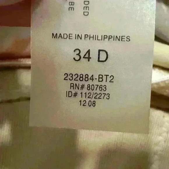 Victoria's Secret Tankini Top White w/Multi-Color Splatter Dots Size 34D - Picture 4 of 7